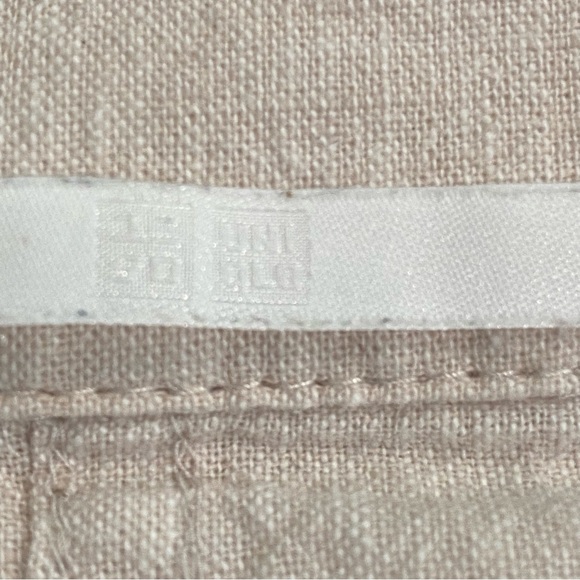 UNIQLO Jacket Shacket size XL cream beige linen cotton UNISEX - Picture 6 of 9